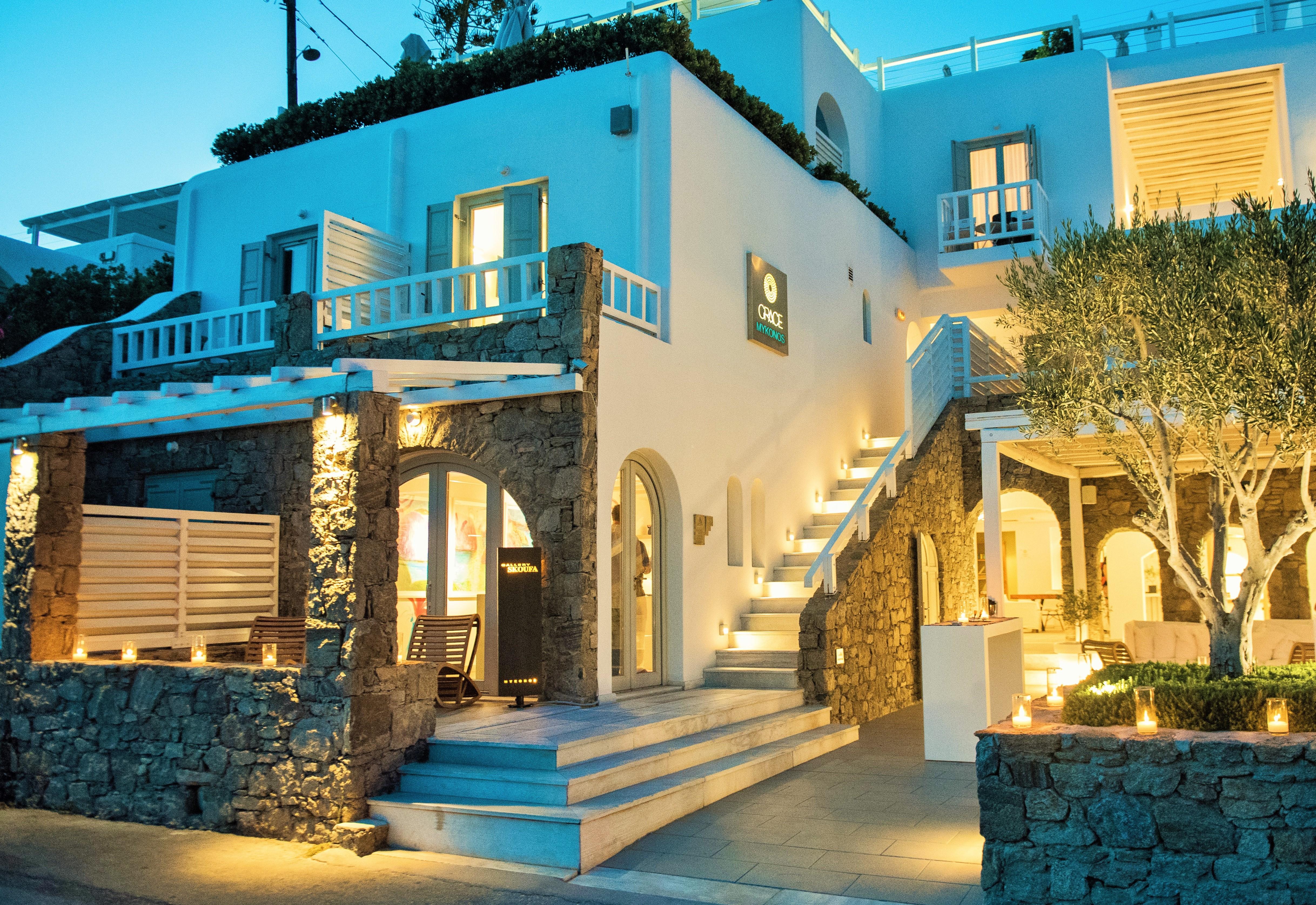 Отель Grace Mykonos Агиос-Стефанос Экстерьер фото